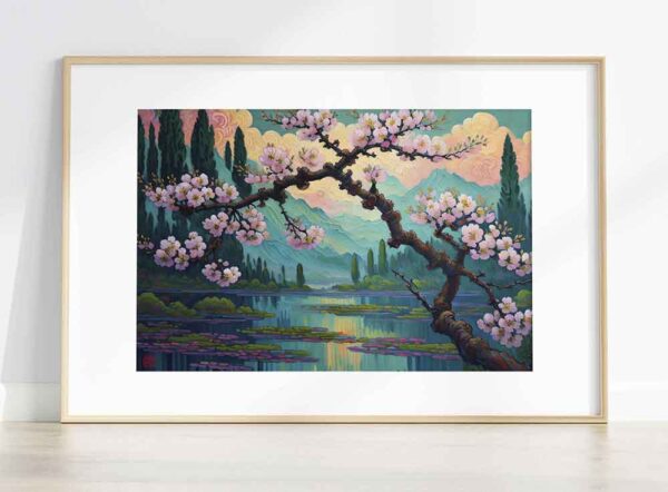 Plum Blossoms in Spring - Oil painting (unframed art)