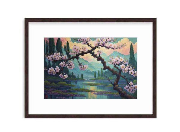 Plum Blossoms in Spring - Oil painting (framed art)
