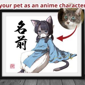 your pet as an anime character